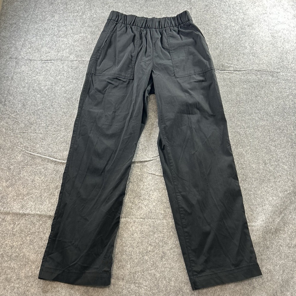 Gap Pull On Pants Womens XS Straight Leg Black Cotton Stretch